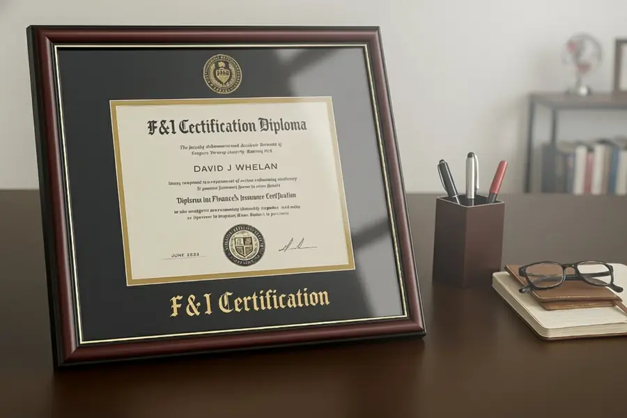 F&I Certification Diploma