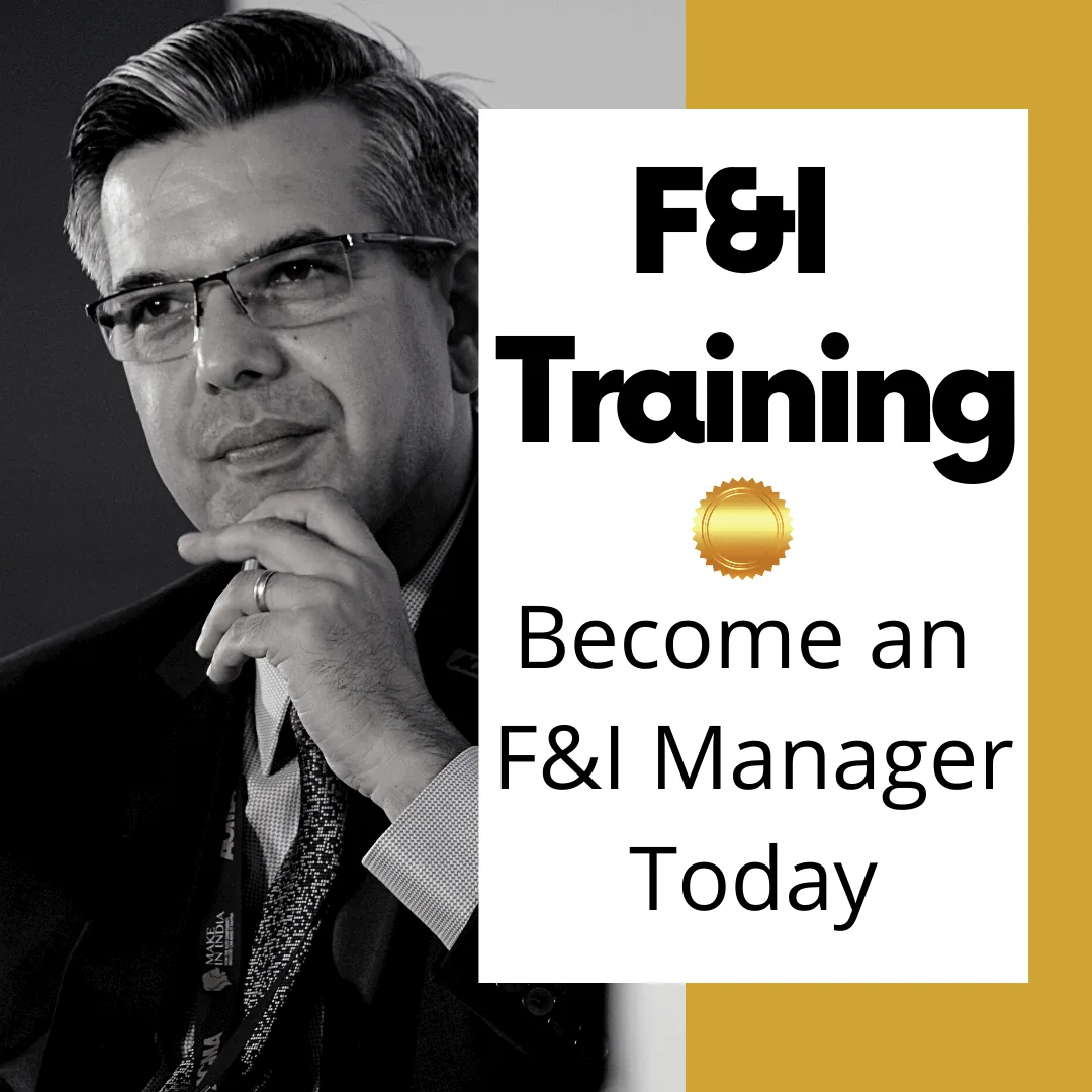 Become an F&I manager F&I Training